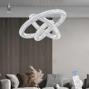 3-Ring Crystal Pendant Lamp: Dazzling Design And Superior Craftsmanship