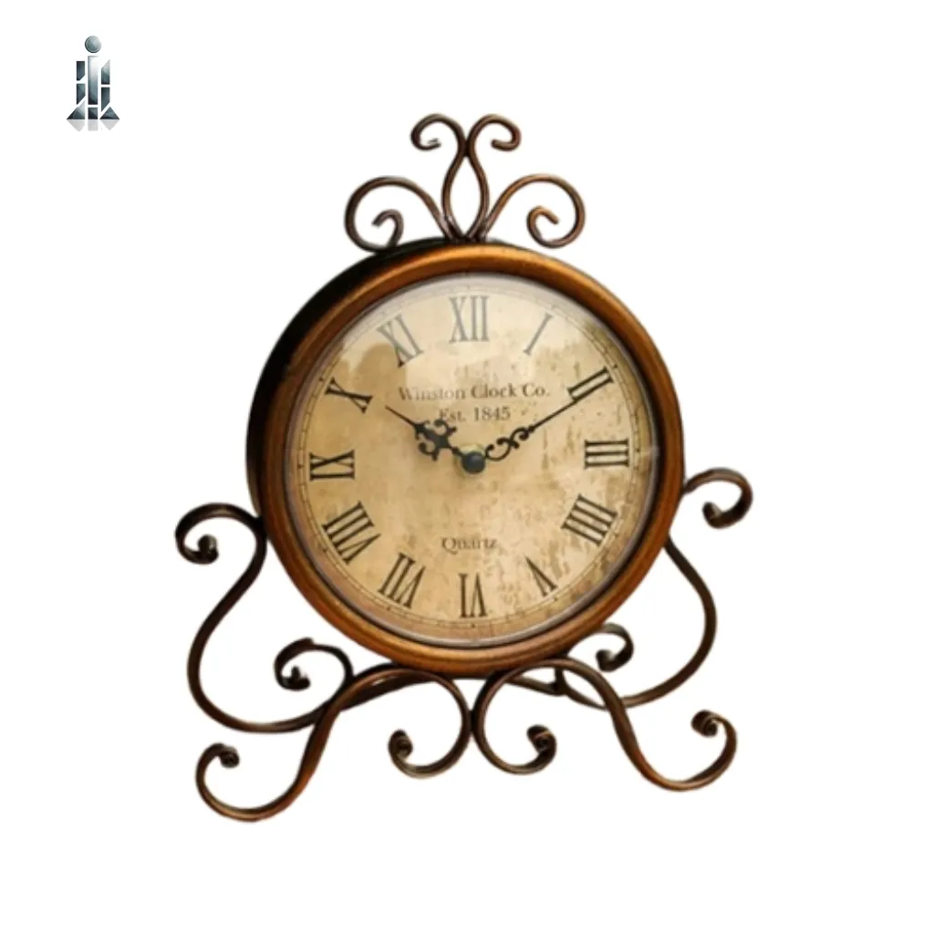 Antique Table Clock EST 1845: Timeless Elegance