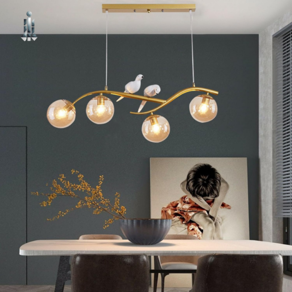 Double Bird Pendant Lamp: Add Nature's Charm To Your Home