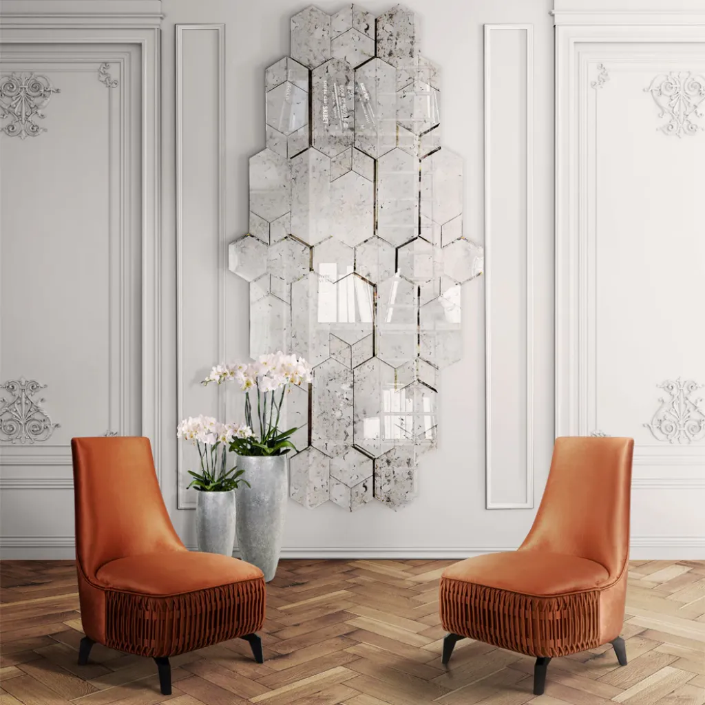 Geometric Wall Mirror – Add Modern Elegance to Your Space