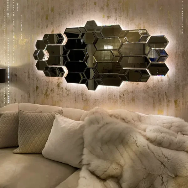 Geometric Wall Mirror - Add Modern Elegance to Your Space