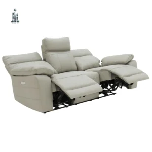 Positano 3 Seater Electric Recliner – Light Grey