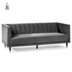 Salma Scalloped Back 3 Seater Grey: A Stylish Addition To Home