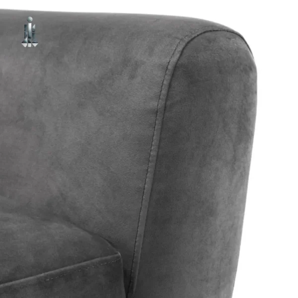 Sofa FALSLEV Chaise Longue Black Faux Leather: Indulge In Comfort And Style